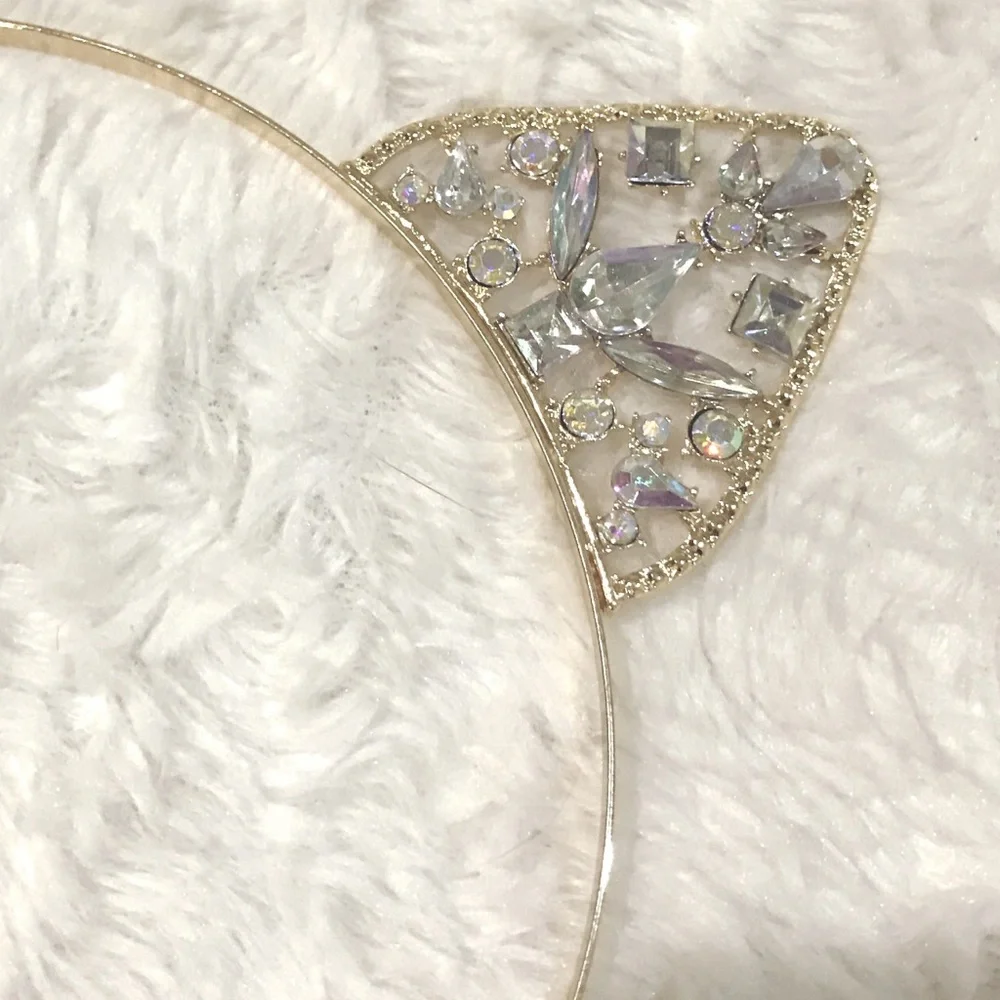 Rhinestone Cat Ears Tiara